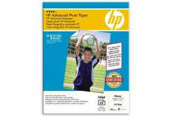 HP Advanced Glossy Photo Paper Q8696A, 250 г/м2, 5x7", 13x18см, 25 бр., лъскав, бял, фотографска хартия