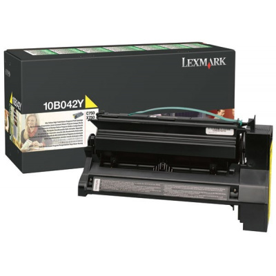 Lexmark 10B042Y жълт (yellow) оригинален тонер