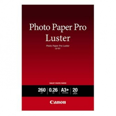 Canon Paper Pro Luster Photo 6211B008, 260 г/м2, A3+, лъскав, мастиленоструен, бял, фотографска хартия