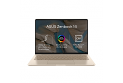 ASUS Zenbook 14/UX3480KA-OLED020W/AI5-330/14"/WUXGA/16GB/512GB/AMD int/W11H/Златен/2R