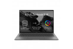 ASUS Zenbook S 14 OLED/UX5406SA-OLED700X/U7-258V/14"/2880x1800/T/32GB/512GB/Intel int/W11P/Сив/2R