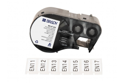 Brady M4-47-422 / 170738, 25.40 mm x 12.70 mm, Polyester, черно копиране / бял фон