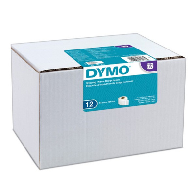 Dymo 99014, S0722420, 54мм x 101мм, оригинални хартиени етикети, 12бр