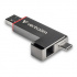 Verbatim 32041 Dual QuickStick, USB флаш памет, USB C + USB A 3.2 Gen 1, 256GB, с каишка, сив
