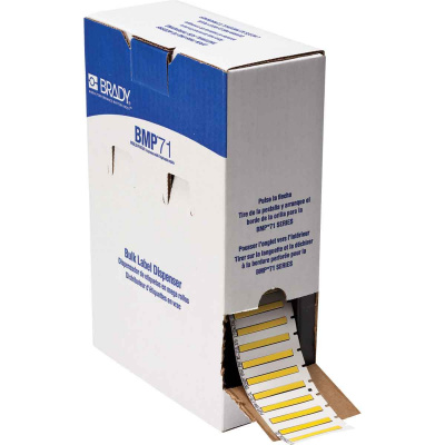 Brady BM-094-175-342-YL / 174505, Bulk PermaSleeve маркерни ръкави за кабели, 44.83 mm x 4.60 mm