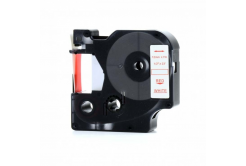 Съвместима лента с Dymo 53715, 24mm x 7m, червен печат / бял фон