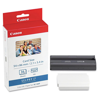 Canon 7739A001 KC-36IP, фотобумага 86x54mm 36 бр, лъскав, бял