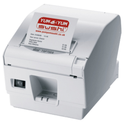 Star TSP743II 99257300 Фискален принтер, HI X, 8 точки/мм (203 dpi), фреза, USB, сив