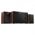 Тонколони Genius SW-2.1 350, 2.1, 15W, кафяво-черни, контролен панел, управление на басите и високите честоти, 3,5 мм жак, 40Hz~20kHz