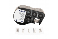 Brady M4-125-075-342 / 170721, 19.05 mm x 5.97 mm, Polyolefin, черно копиране / бял фон