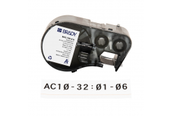 Brady M4C-750-414 / 170729, 19.05 mm x 3.66 m, Полиестер, черен печат / бял фон