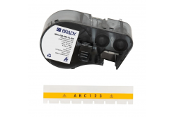 Brady M4C-250-595-YL-BK / 170950, 6.35 mm x 7.62 m, Винил, черен печат / жълт фон