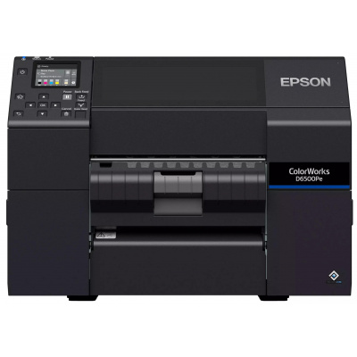 Epson ColorWorks D6500 (Pe) C31CL91202, цвят принтер за етикети, белачка, дисплей, USB, Ethernet, черна