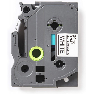 Brother TZ-SL251 / TZe-SL251, 24mm x 8m, черен печат / бял фон, съвместима лента