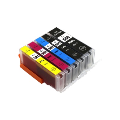 Canon CLI-581XXL Bk, C,M,Y + PGI-580XXLBk multipack съвместими касети
