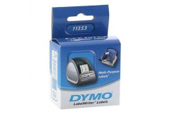 Dymo 11353, S0722530, 13мм x 25мм, бели мултифункционални хартиени етикети