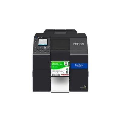 Epson ColorWorks C6000Ae C31CH76102, цвят принтер за етикети, фреза, дисплей, USB, Ethernet, черен