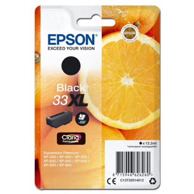 Epson T33XL C13T33514012 черен (black) оригинална касета