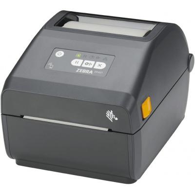 Zebra ZD421d ZD4A043-D0EW02EZ DT, 12 точки/мм (300 dpi), принтер за етикети, RTC, USB, USB Host, BT, Wi-Fi, сив (Наследник GC420t)