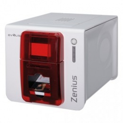 Evolis Zenius Classic GO PACK ZN1U-GP1, картов принтер, single sided, 12 dots/mm (300 dpi), USB, red