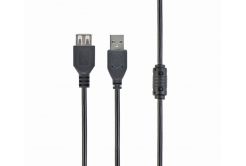 Kабел CABLEXPERT CCF-USB2-AMAF-10 USB A-A 3m 2.0 HQ удължител с феритно ядро