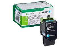 Lexmark C232HC0 лазурен (cyan) оригинален тонер