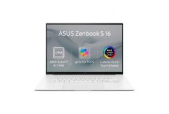 ASUS Zenbook S16 OLED/UM5606GA-OLED532W/AI7-445/16"/2880x1800/T/16GB/1TB/AMD int/W11H/Бял/2R