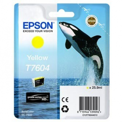 Epson T7604 T76044010 жълт (yellow) оригинална касета