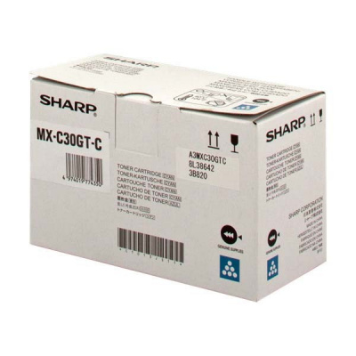 Sharp MX-C30GTC лазурен (cyan) оригинален тонер