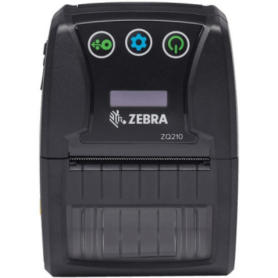 Zebra ZQ210 ZQ21-A0E12KE-00, принтер за етикети, 8 точки/мм (203 dpi), без вложки, CPCL, USB, BT (iOS), черен