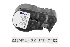 Brady M4C-375-461 / 170875, 9.53 mm x 7.62 m, Полиестер, черен печат / бял фон