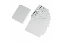 Zebra 104523-215 PVC 0,38 (15mil) карти за ZXP/ZC , опаковка с 500 броя карти за печат, бял цвят