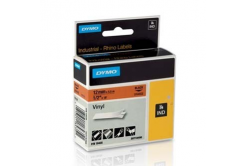 Dymo Rhino 18435, S0718490, 12mm x 5,5m черен печат / оранжев фон, оригинална лента