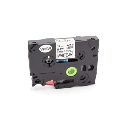 Brother TZe-FA3R, 12mm x 3m, червен печат / бял фон, желязо, съвместима лента