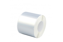 Cамозалепващи (полипропилен) етикети, 40x20mm, 1000компютри за TTR, сребро, роля