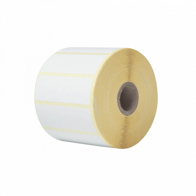 Brother BDE1J026076102, 76mm x 26mm, бялото хартиени етикети, 1552 етикети