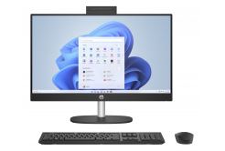 HP Desktop AI 24-cr2007nc BQ8S9EA#BCM All-in-one компютър, 23,8", FHD, U7-255U, 32GB, 1TB, Intel UHD, W11H, Черен, 2R