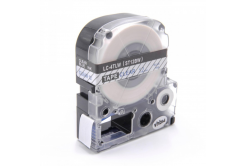 Epson LC-ST12BW, 12mm x 8m, син шрифт / прозрачен субстрат, съвместима лента