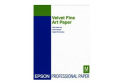 Epson Velvet Fine Art Paper S041637 C13S041637, 260 г/м2, A3+, 20 бр., кадифе, бял, фотографска хартия