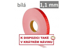 3M VHB™ LSE-110WF Oboustranně silně lepicí páska na LSE plasty, tl. 1,1 mm 25 mm x 33 m
