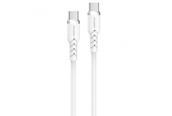 Powerton ENERGY WHITE EDITION USB-C кабел, 100W, 1 м, силиконов, бял