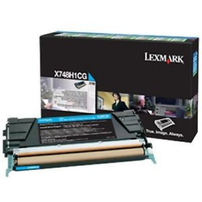 Lexmark X748H3CG лазурен (cyan) оригинален тонер