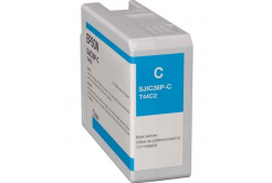 Epson SJIC36P-C C13T44C240 за ColorWorks, циан (cyan) оригинална касета