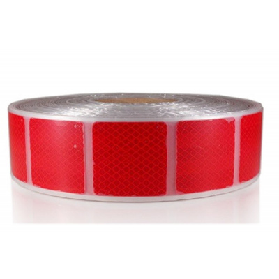 3M 997-72S Diamond Grade Отражателни еластични квадрати 50 x 50 мм, червени