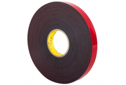 3M VHB 5962-F, 12 мм x 3 м, сиво-черна двустранно лепилна акрилна лента, дебелина 1,5 мм
