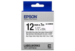 Epson LabelWorks LK-4WBVN C53S654041 12мм x 7м, черно копиране / бял фон, винилова, оригинален лента