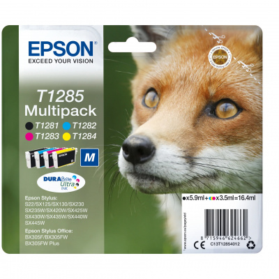 Epson 16 C13T12854012 цвят (CMYK) оригинален комплект касети
