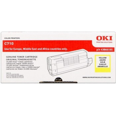 OKI 44318605 жълт (yellow) оригинален тонер