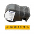 Brady M5C-1000-584-YL / 170936, 25.40 mm x 6.10 m, Пластмаса, черен печат / жълт фон