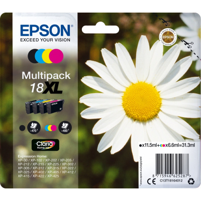 Epson 18XL T181640 C13T18164012 цвят (CMYK) оригинален комплект касети